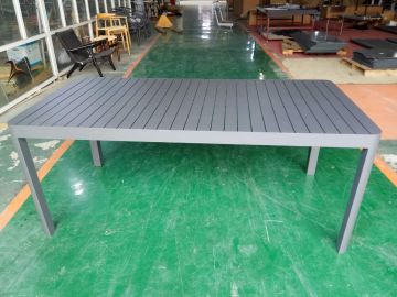 TAVOLINO IN ALLUMINIO 160X80 H75CM