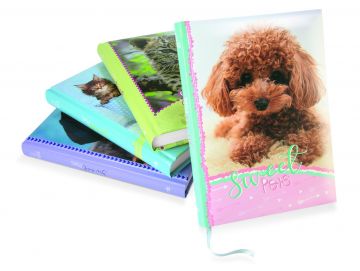 DIARIO SWEET PETS 12 MESI 13X17,8CM ASSORTITO