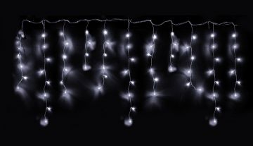 LUCI DI NATALE TENDA 72 LED LUCE FREDDA 2.20+3MTX80CM 