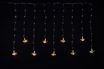 TENDA PIOGGIA DI PON PON 235 NANOLED LUCE CALDA FISSA CON TRASFORMATORE 1.20X0.80MT