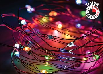 80 NANOLED MULTICOLOR LUCE FISSA A BATTERIA 3.95+0.15MT