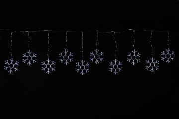 TENDA FIOCCHI DI NEVE 520 NANOLED LUCE FREDDA 3.6MTX45CM