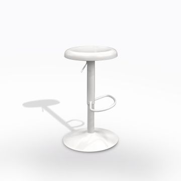 SGABELLO REGOLABILE METALLO BIANCO