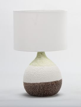 LAMPADA CERAMICA VERDE/MARRONE  - 60W 