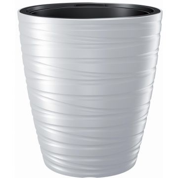 VASO MAZE 18/32LT 37.5X42CM IN PLASTICA BIANCO 
