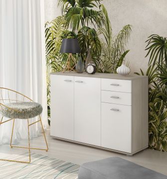 Credenza da cucina MADY - 5 ante e 1 cassetto - Bianco