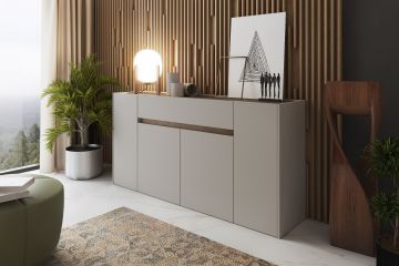 CREDENZA MOD. CRETA CM 170X40 H.85 CASHMERE E NOCE EASTWOOD
