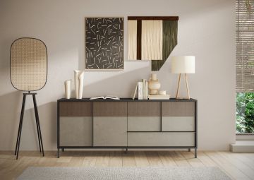 CREDENZA EVEREST LAVA/ARGILLA E MERCURE