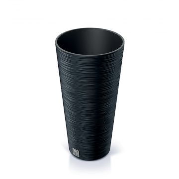 VASO FURU SLIM 15.5LT 25X25 H.48CM IN PLASTICA ANTRACITE