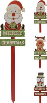 PICK FIGURA NATALE MDF 80CM ASSORTITO