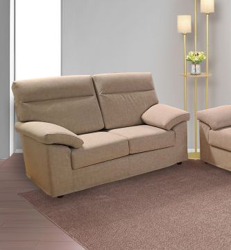 DIVANO 2 POSTI TORONTO IN TESSUTO BEIGE