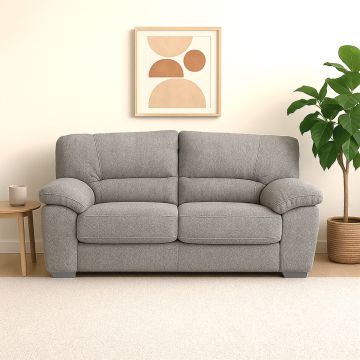 DIVANO 2 POSTI MOD. TERRY IN TESSUTO GRIGIO