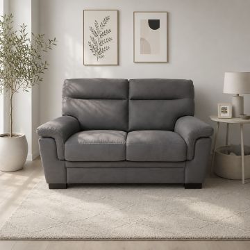 DIVANO 2 POSTI MOD. FLAVIA IN TESSUTO NABUCCO DARK GREY