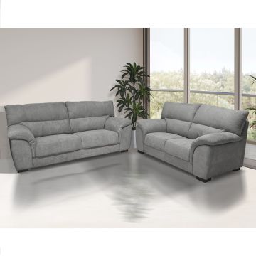 COPPIA DIVANI MOD. MALIKA IN TESSUTO GRIGIO