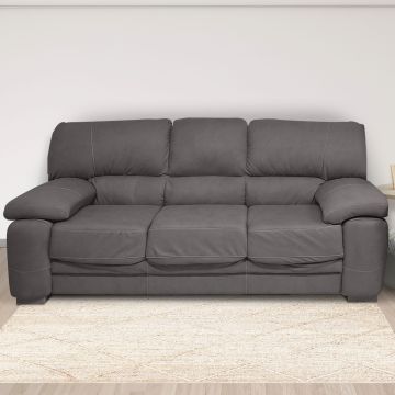 DIVANO 3 POSTI MOD. TERRY IN TESSUTO TAUPE