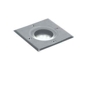 FARO CALPESTABILE DRIVE NIKEL IN ACCIAIO INOX D. 10,3CM 10,8X10,8CM - 1XGU10 MAX 42W