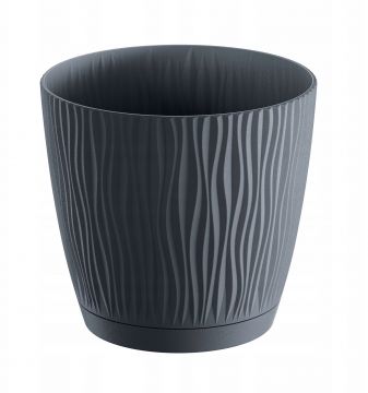 VASO SANDY P GRIGIO 10,8X10,8X10,2CM CAPACITÀ 0,6LT