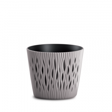 VASO SANDY ROUND DIAM. 22,5 H. 19,2 MOCCA