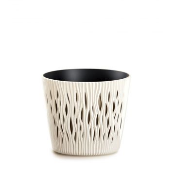 VASO SANDY ROUND DIAM. 22,5 H. 19,2 CREMA