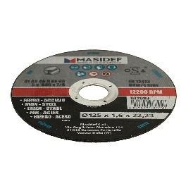 DISCO DA TAGLIO PER ACCIAIO E FERRO 125X1,6MM