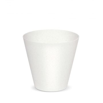 VASO TUBUS ECO WOOD DIAM. 20 H. 18,7 BIANCO