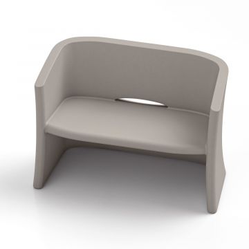 DIVANO BREEZE IN POLIETILENE TORTORA 116X58X80CM