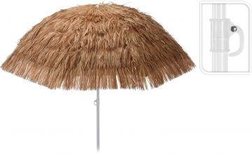 OMBRELLONE RAFFIA BROWN 180CM