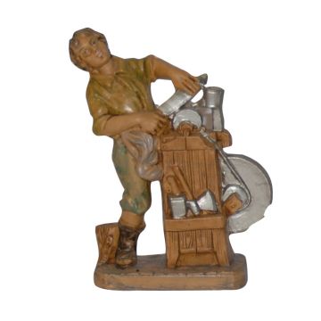 ARROTINO MOD. LUX IN PVC EFFETTO LEGNO H 13CM