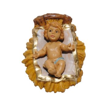 GASU' BAMBINO IN CULLA MOD. LUX IN PLASTICA EFFETTO LEGNO H 10CM