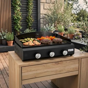 LE MARQUIER - PLANCHA AMALIA 375 NERA A GAS 