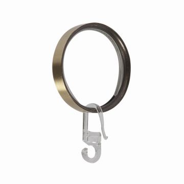 LINEA ECLECTIC - SET 8 ANELLI PER TENDA IN METALLO COLORE BRONZO