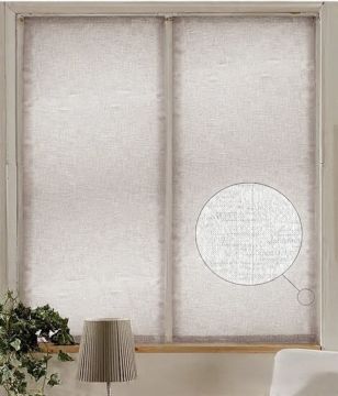 LINEA LEA - COPPIA TENDA DRITTA IN TESSUTO POLIESTERE 60X145CM VARIANTE 02 