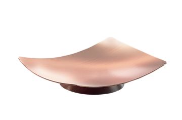 LINEA ELETTRA - PORTA SAPONE IN ACCIAIO INOX RAME 11X8 H. 2CM