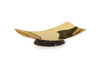 LINEA ELETTRA - PORTA SAPONE IN ACCIAIO INOX ORO 11X8 H. 2CM