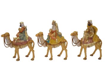 RE MAGI A CAMMELLO MOD. LUX IN PLASTICA H. 13CM ASSORTITO
