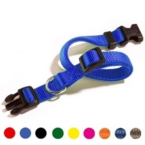 COLLARE CON SGANCIO REGOLABILE 12MM BLU
