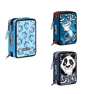 GIOTTO - ASTUCCIO A 3 ZIP CRYPTOPUPPETS ASSORTITO