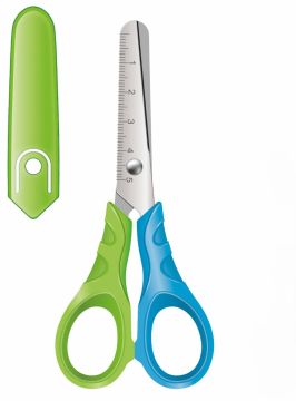 FORBICE SAFE I IN ACCIAIO INOX E ABS 13CM PUNTE ARROTONDATE