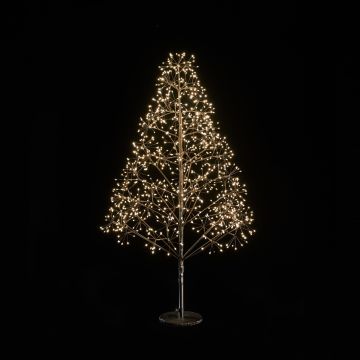 ALBERO LUMINOSO FAGGIO 1000 LED BIANCO CALDO H. 120CM CON ADATTATORE