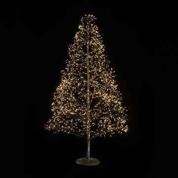 ALBERO LUMINOSO FAGGIO 1500 LED BIANCO CALDO H. 150CM CON ADATTATORE