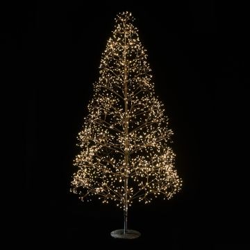 ALBERO LUMINOSO FAGGIO 2100 LED BIANCO CALDO H. 180CM CON ADATTATORE