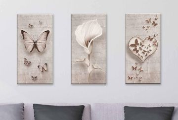 QUADRO SU TELA DAY SHABBY 38X75 CM ASSORTITO