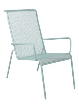 SEDIA METALLO VERDE 57X75X90CM