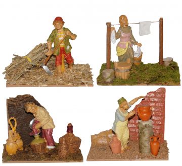 ACCESSORI PER PRESEPE CON FIGURE 11X9 H. 13CM