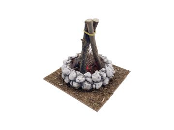 FUOCO FUNZIONANTE A BATTERIA 13X13X13CM