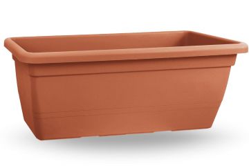 FIORIERA RETTANGOLARE ANTHEA 100X45X40CM TERRACOTTA