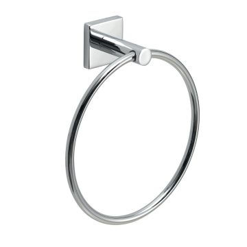 LINEA FUJI - PORTA ASCIUGAMANI AD ANELLO IN ACCIAIO INOX E CROMALL CROMATO 