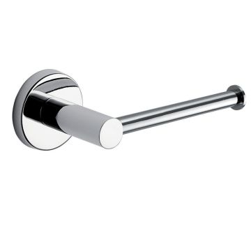 Porta Carta Igienica Doppio Palo Pivotante In Acciaio Inox 304 - Montaggio A Parete Con Viti Nascoste, Argento