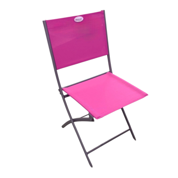 SEDIA PIEGHEVOLE MODULA ANTRACITE E TEXTILENE FUCSIA