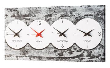 PANNELLO OROLOGIO IN TIME 80X40CM